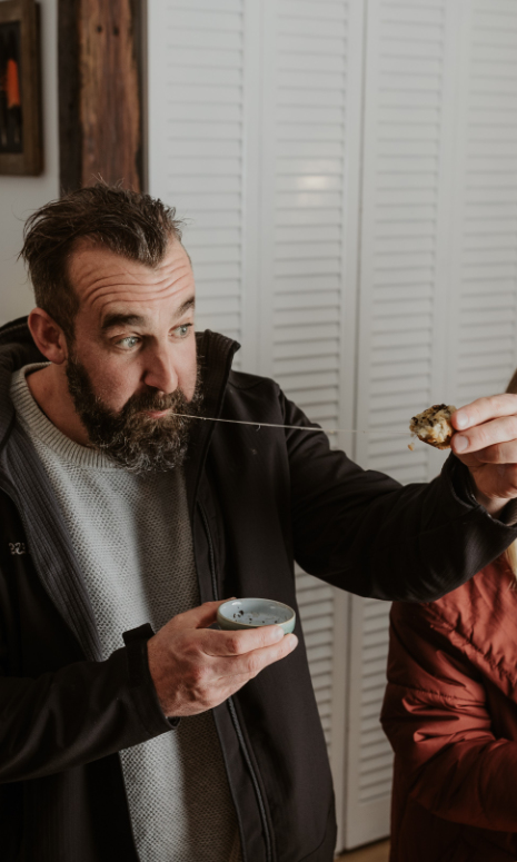 Margaret River Truffle Hunt Eating Truffle